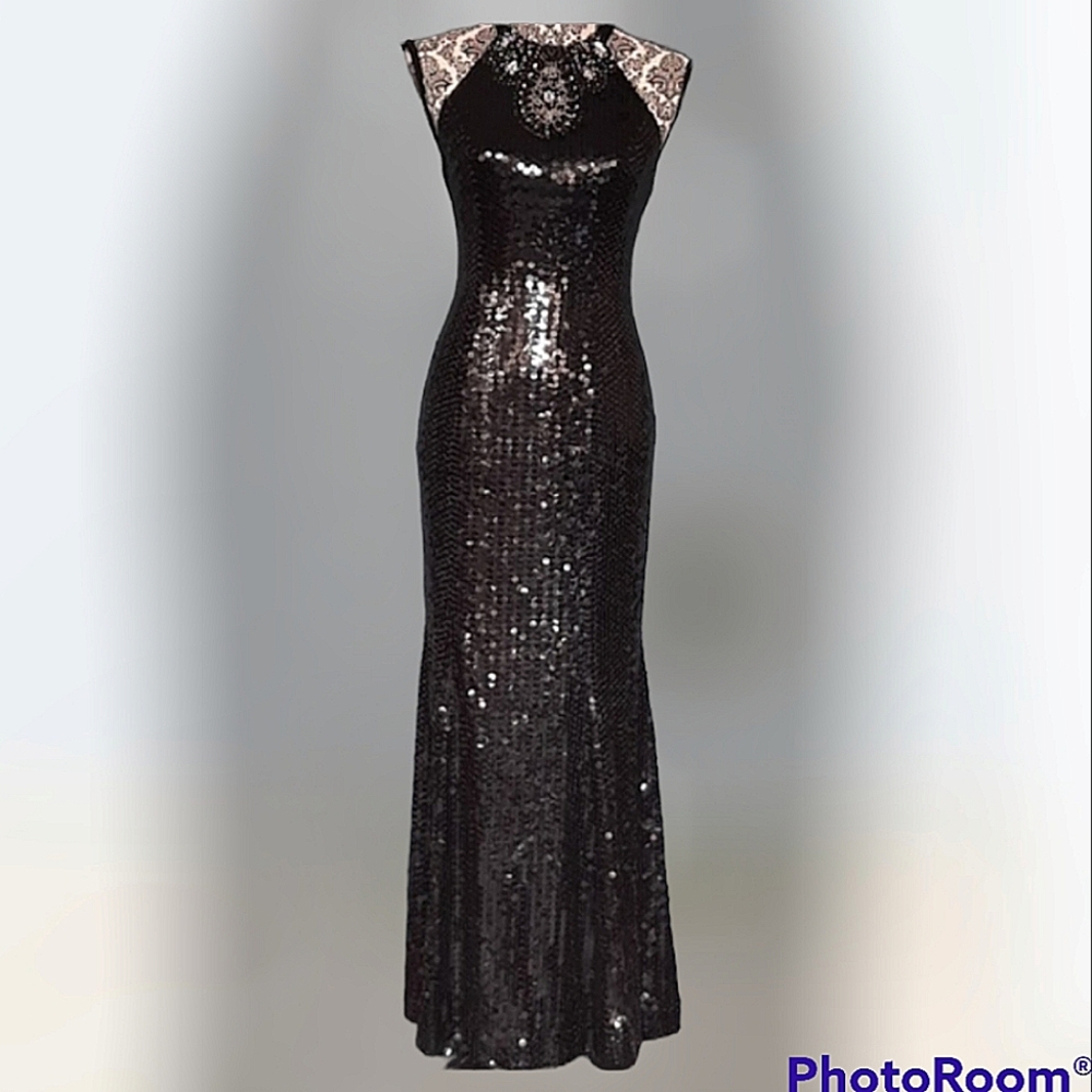 Niteline Black Sequin Formal Dress